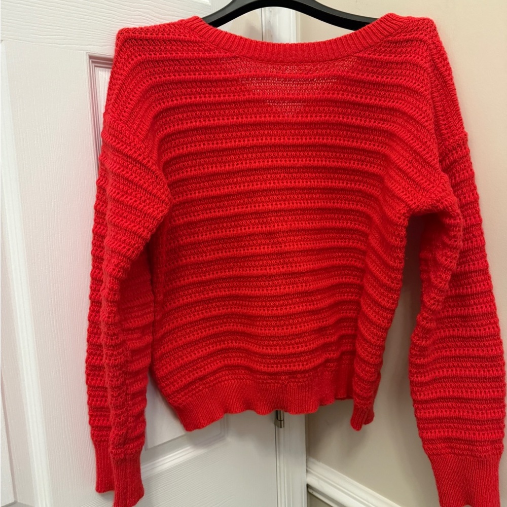 Cozy Red Knit Sweater